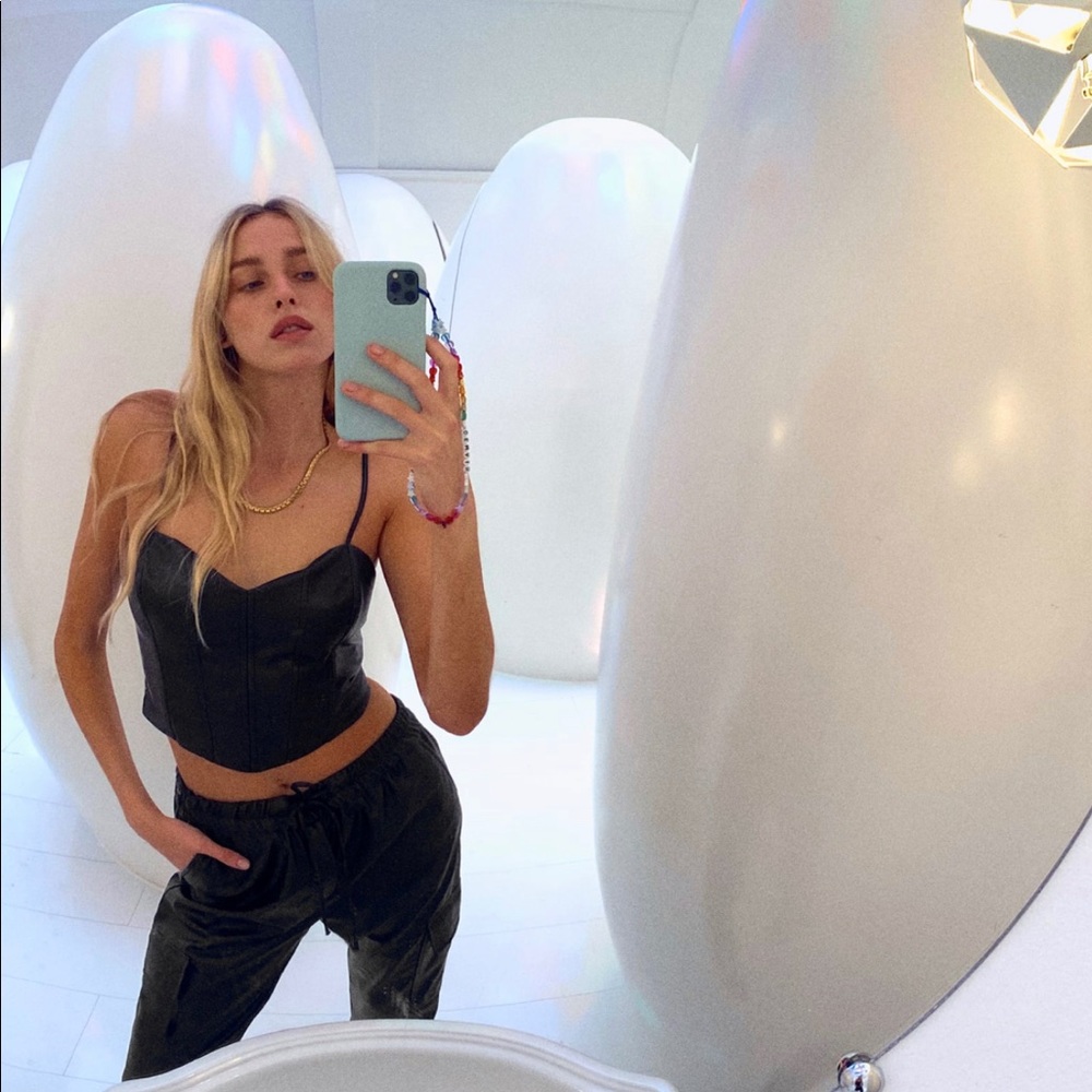 Faux Leather Crop Top